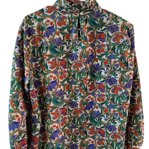 Notations Vintage Mock Neck Blouse - Picture 6 of 16